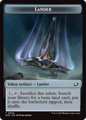 Human Soldier // Lander (0004) Doubled-Sided Token [Edge of Eternities Tokens] | Exor Games Truro