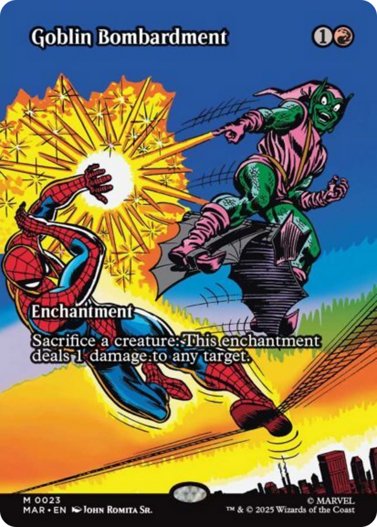Goblin Bombardment (Borderless) [Marvel's Spider-Man: Eternal-Legal] | Exor Games Truro