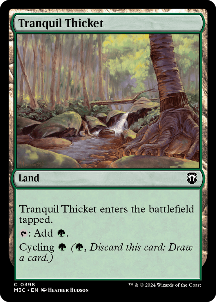 Tranquil Thicket (Ripple Foil) [Modern Horizons 3 Commander] | Exor Games Truro