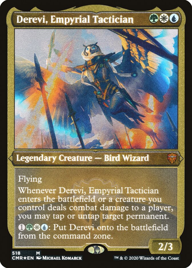 Derevi, Empyrial Tactician (Etched) [Commander Legends] | Exor Games Truro