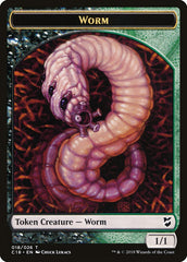 Cat Warrior // Worm Double-Sided Token [Commander 2018 Tokens] | Exor Games Truro