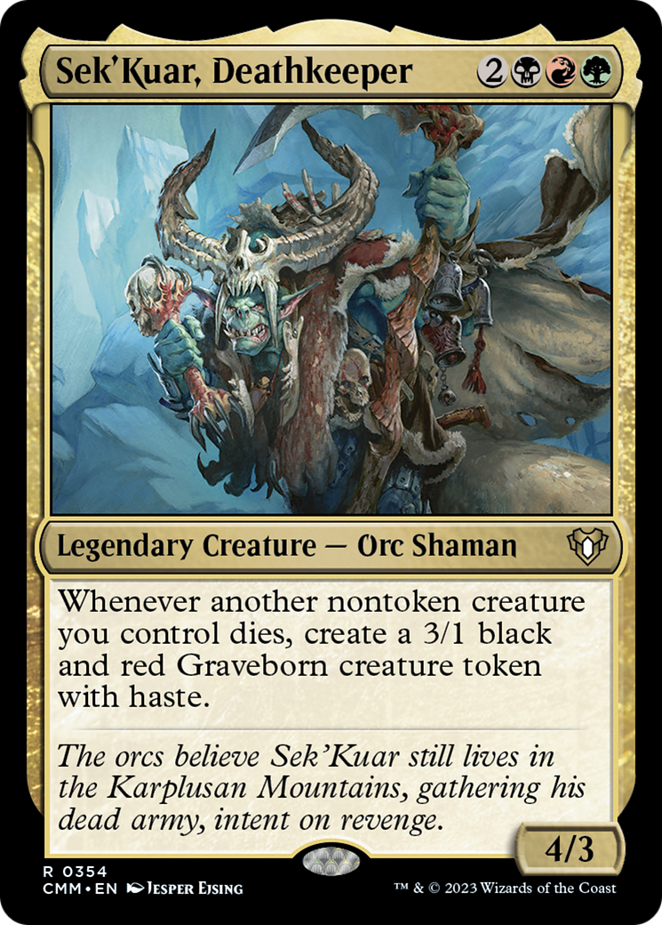 Sek'Kuar, Deathkeeper [Commander Masters] | Exor Games Truro