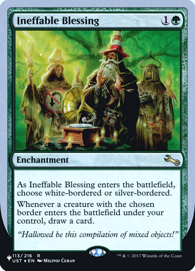 Ineffable Blessing (Bordered) (Unfinity Foil Edition) [The List] | Exor Games Truro