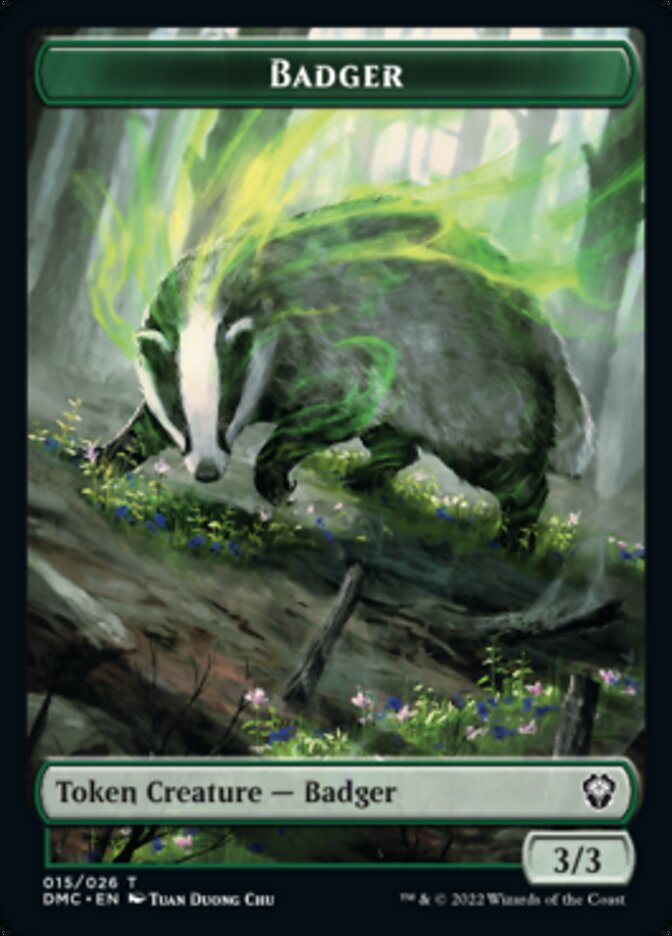 Soldier // Badger Double-Sided Token [Dominaria United Tokens] | Exor Games Truro