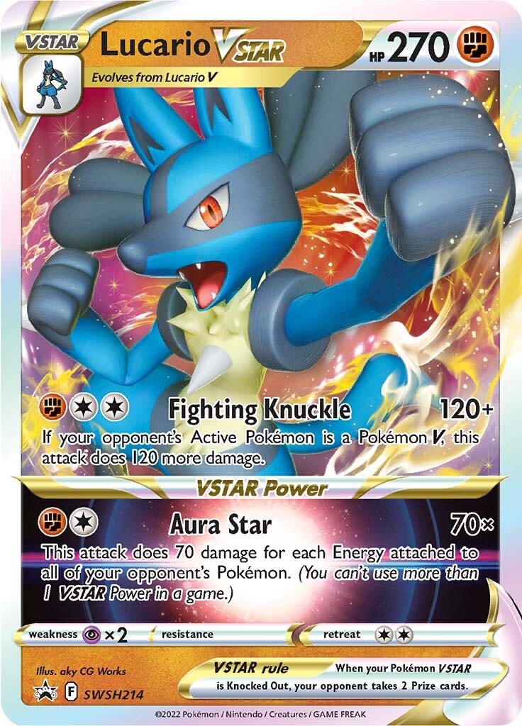 Lucario VSTAR (SWSH214) (Jumbo Card) [Sword & Shield: Black Star Promos] | Exor Games Truro