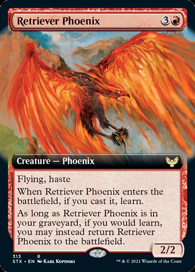 Retriever Phoenix (Extended Art) [Strixhaven: School of Mages] | Exor Games Truro