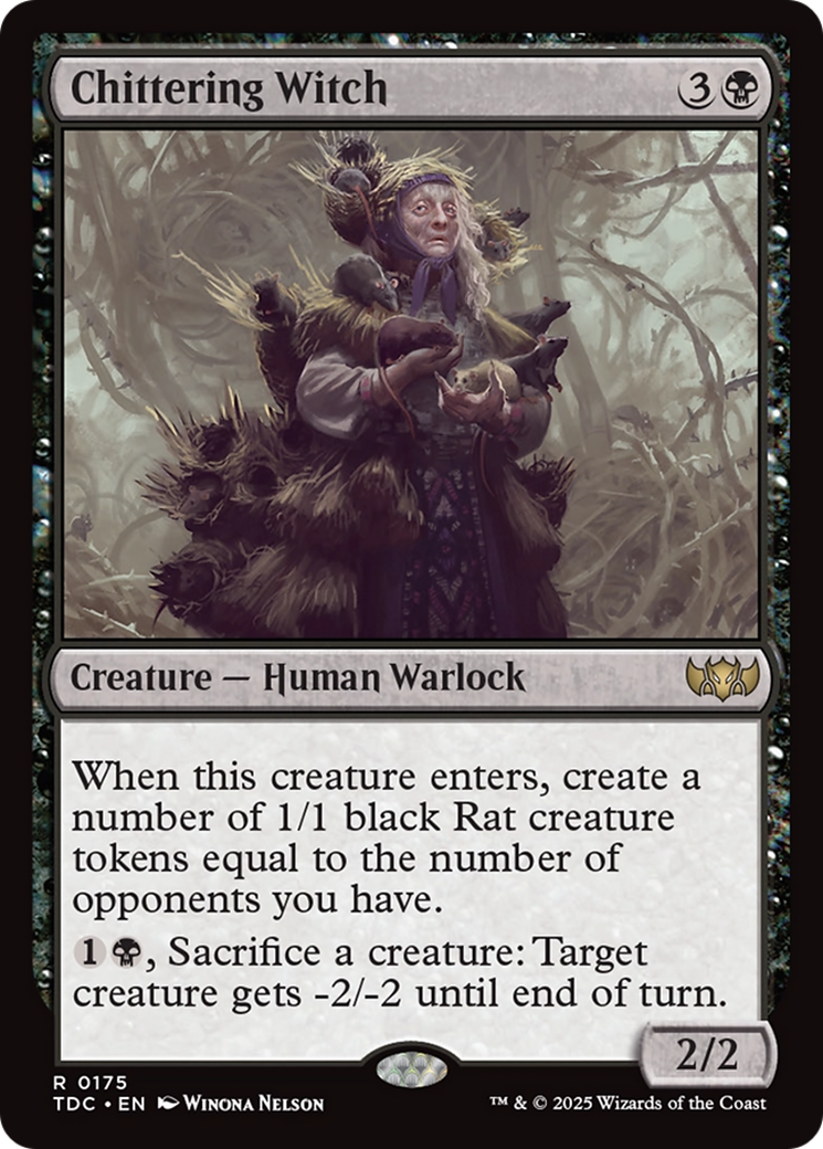 Chittering Witch [Tarkir: Dragonstorm Commander] | Exor Games Truro