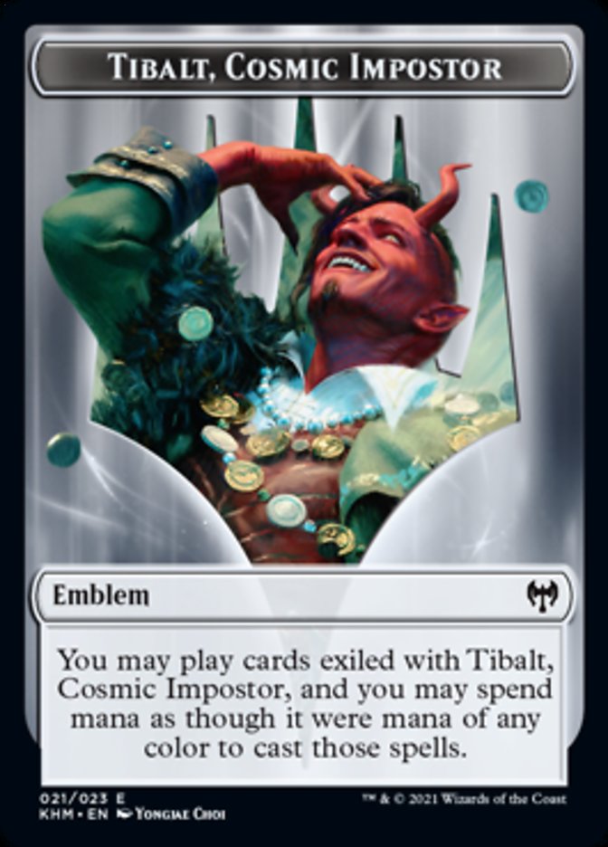 Tibalt, Cosmic Impostor Emblem [Kaldheim Tokens] | Exor Games Truro