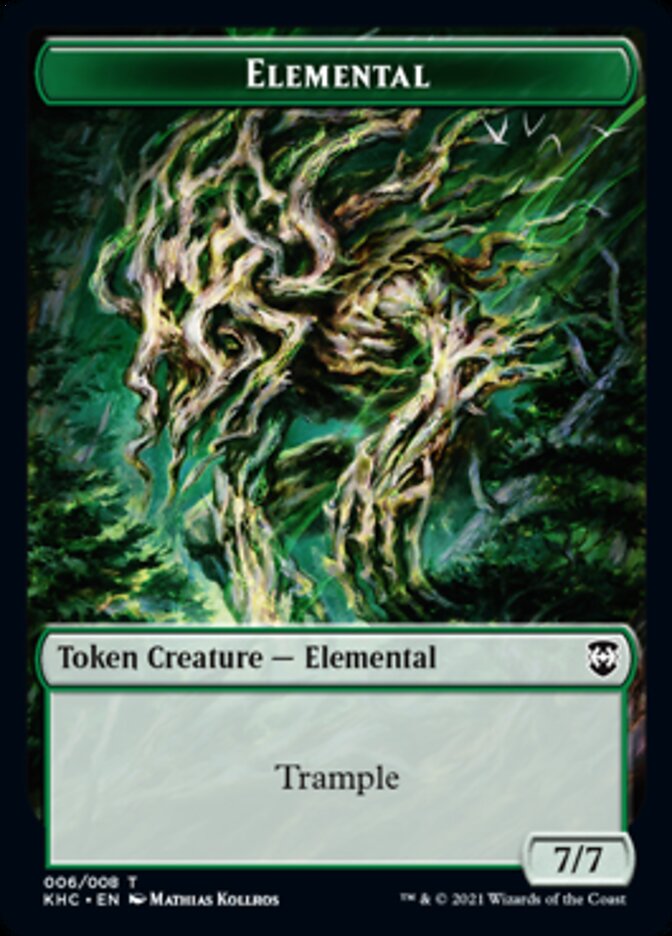 Elemental Token [Kaldheim Commander Tokens] | Exor Games Truro