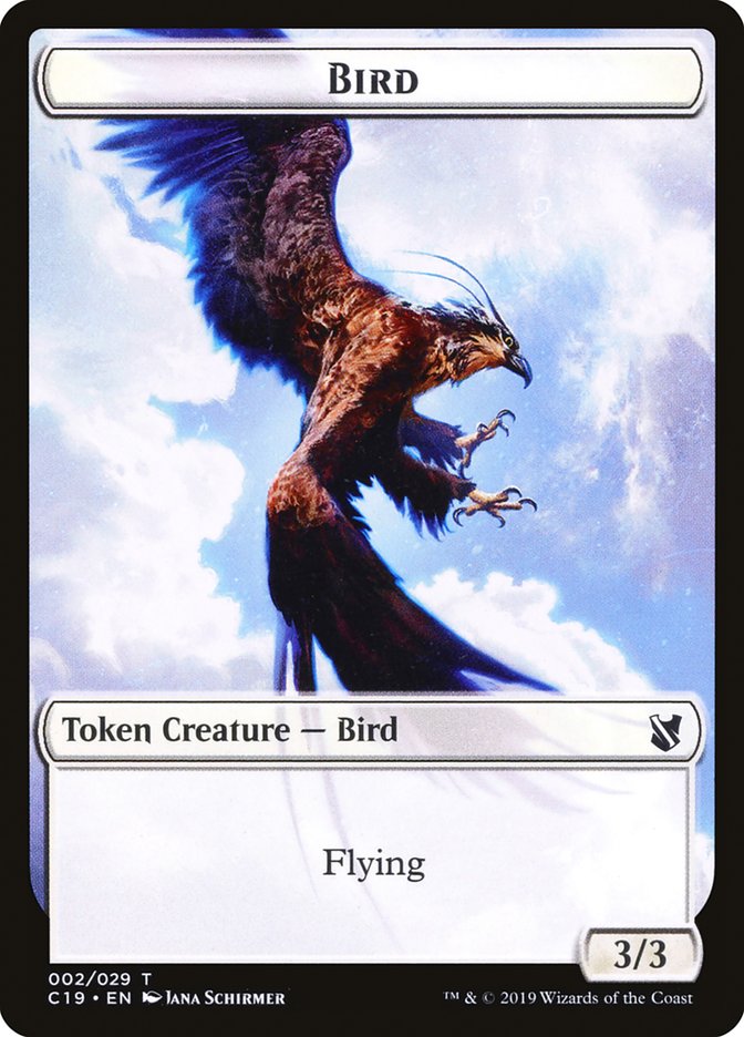 Bird Token (002/029) [Commander 2019 Tokens] | Exor Games Truro