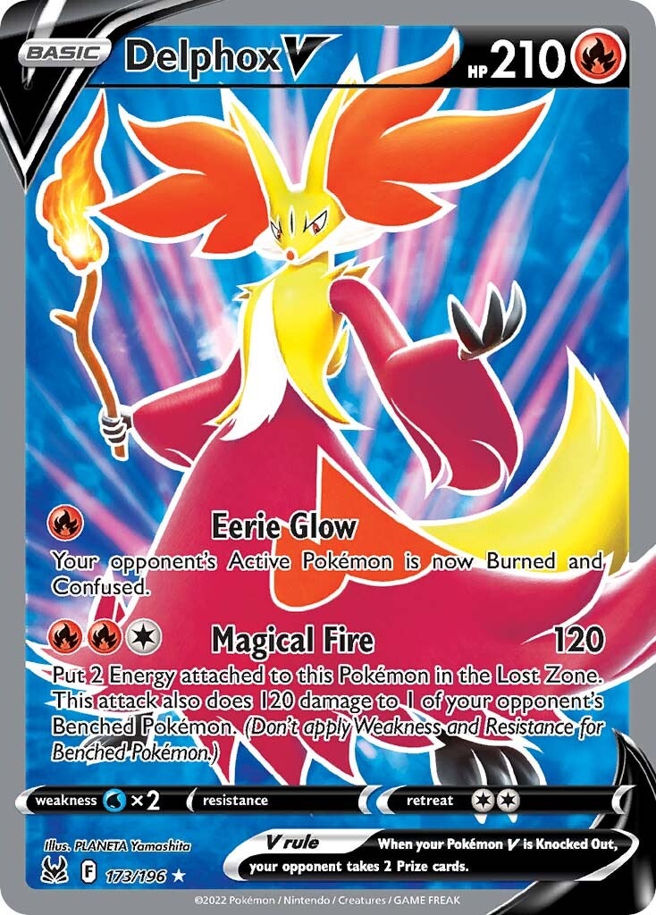 Delphox V (173/196) [Sword & Shield: Lost Origin] | Exor Games Truro