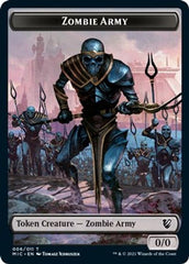 Zombie (005) // Zombie Army Double-Sided Token [Innistrad: Midnight Hunt Commander Tokens] | Exor Games Truro