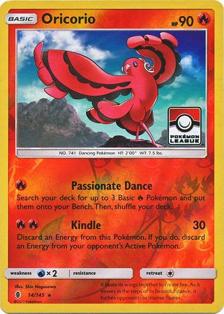 Oricorio (14/145) (League Promo) [Sun & Moon: Guardians Rising] | Exor Games Truro