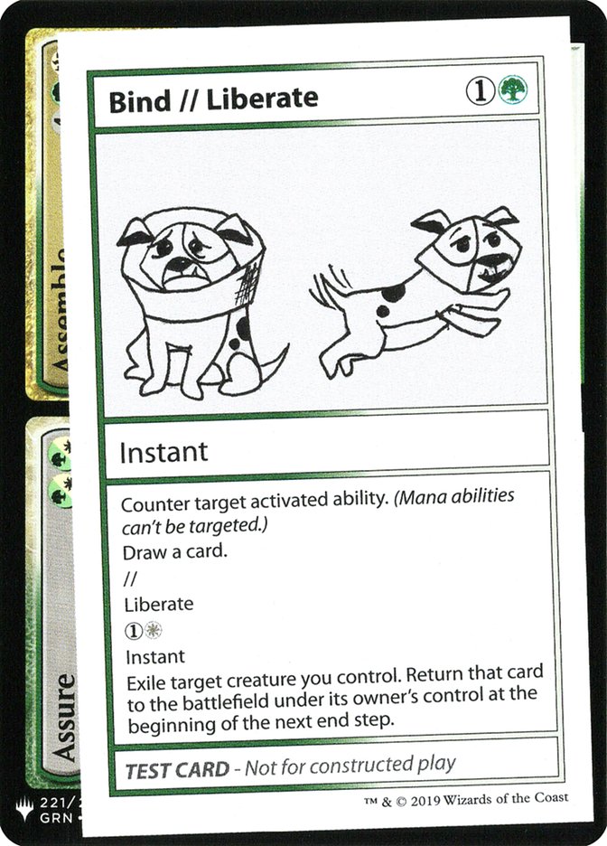 Bind // Liberate [Mystery Booster Playtest Cards] | Exor Games Truro