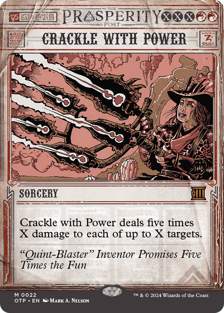 Crackle with Power [Outlaws of Thunder Junction: Breaking News] | Exor Games Truro