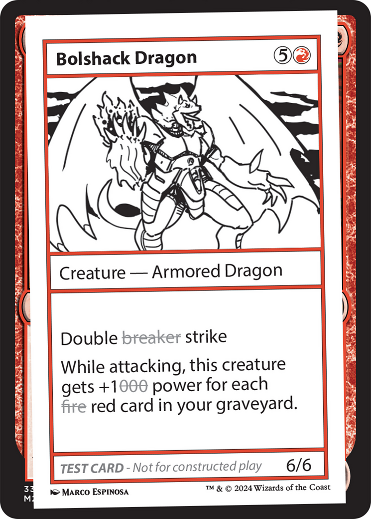 Bolshack Dragon [Mystery Booster 2 Playtest Cards] | Exor Games Truro