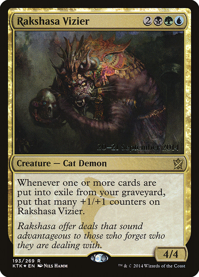 Rakshasa Vizier [Khans of Tarkir Prerelease Promos] | Exor Games Truro