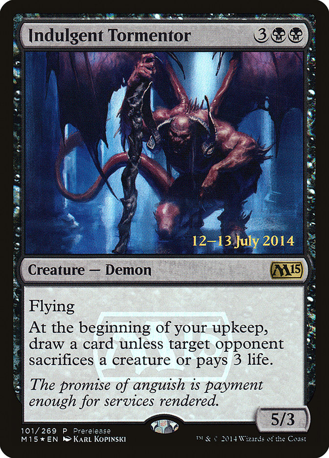 Indulgent Tormentor [Magic 2015 Prerelease Promos] | Exor Games Truro