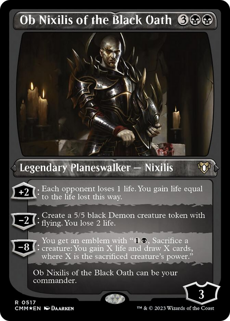 Ob Nixilis of the Black Oath (Foil Etched) [Commander Masters] | Exor Games Truro