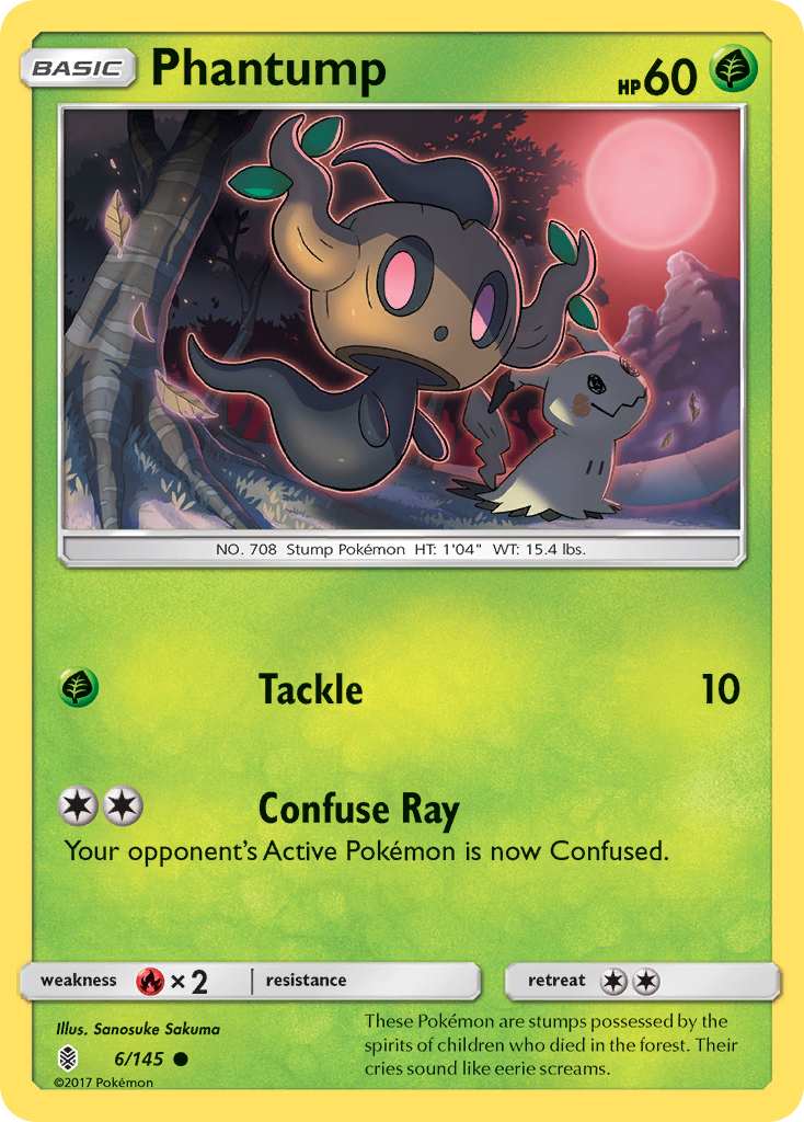 Phantump (6/145) [Sun & Moon: Guardians Rising] | Exor Games Truro