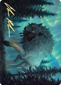 Sarulf, Realm Eater Art Card (Gold-Stamped Signature) [Kaldheim Art Series] | Exor Games Truro