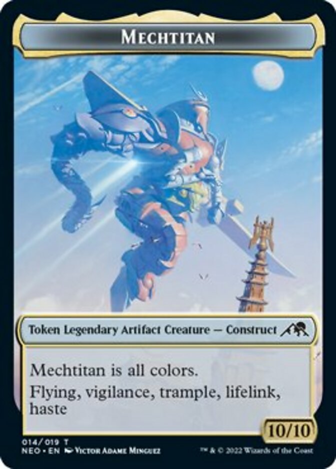 Samurai // Mechtitan Double-Sided Token [Kamigawa: Neon Dynasty Tokens] | Exor Games Truro