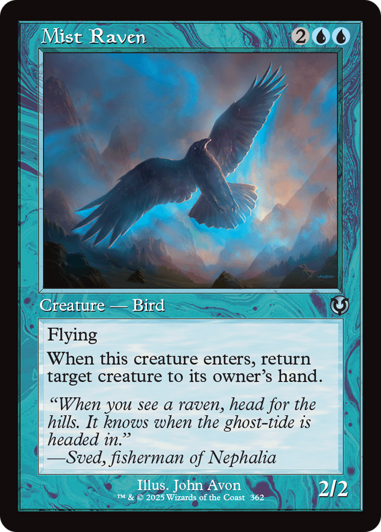 Mist Raven (Retro Frame) [Innistrad Remastered] | Exor Games Truro