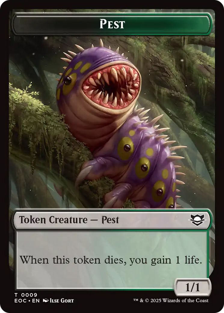 Bird // Pest Double-Sided Token [Edge of Eternities Commander Tokens] | Exor Games Truro