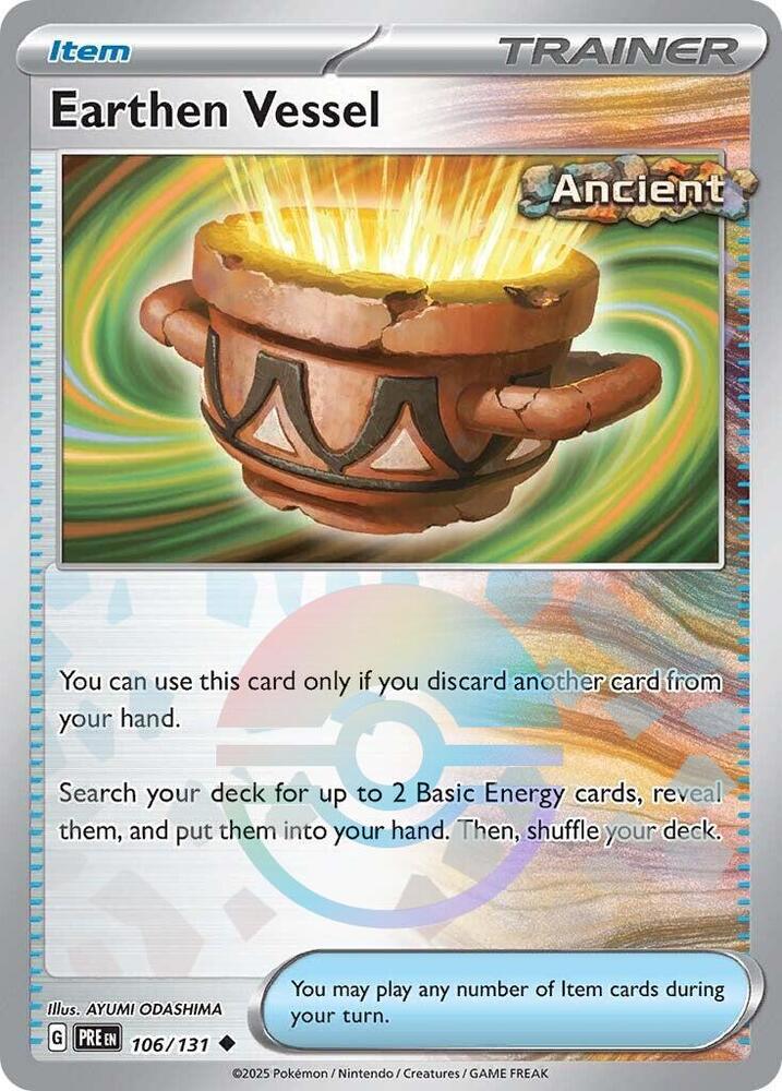 Earthen Vessel (106/131) (Poke Ball Pattern) [Scarlet & Violet: Prismatic Evolutions] | Exor Games Truro