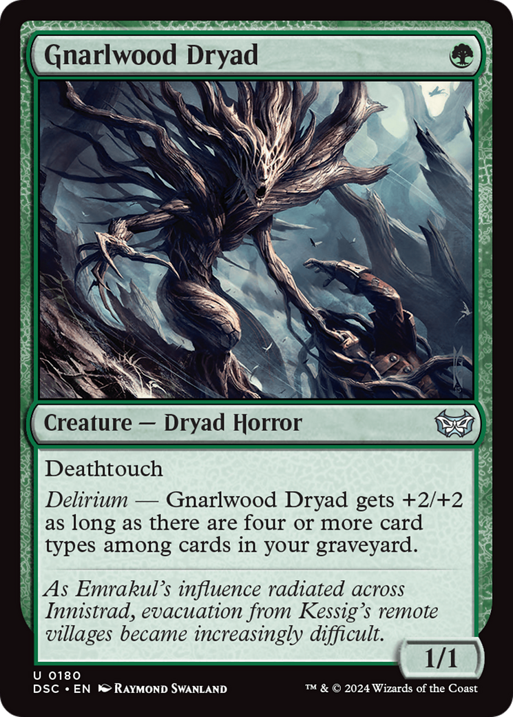 Gnarlwood Dryad [Duskmourn: House of Horror Commander] | Exor Games Truro