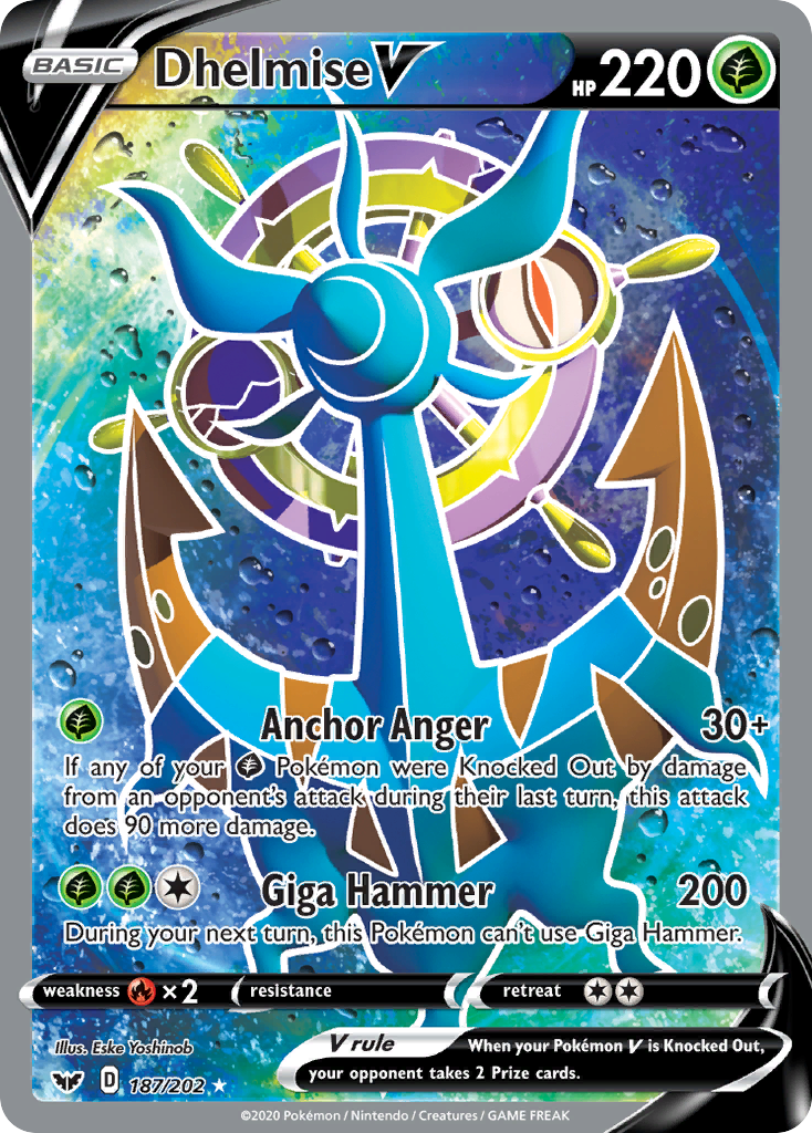 Dhelmise V (187/202) [Sword & Shield: Base Set] | Exor Games Truro