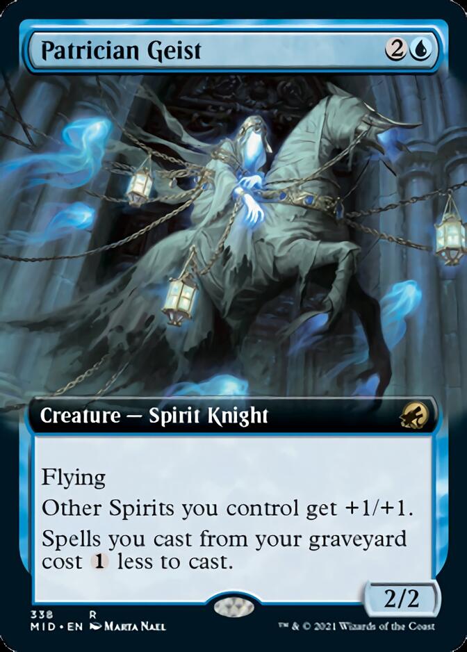 Patrician Geist (Extended Art) [Innistrad: Midnight Hunt] | Exor Games Truro