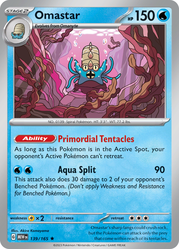 Omastar (139/165) [Scarlet & Violet: 151] | Exor Games Truro