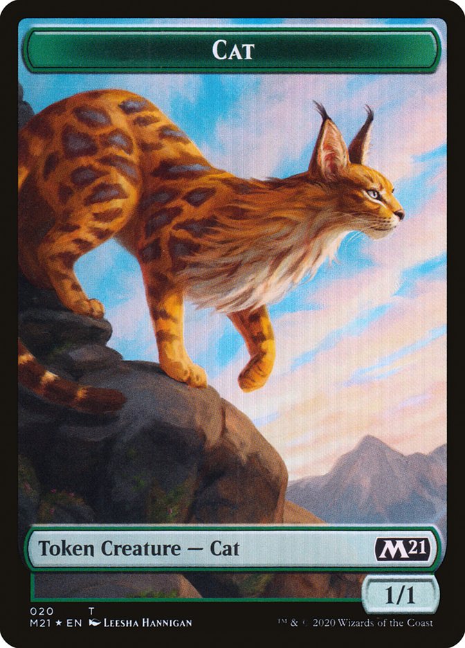 Beast // Cat (020) Double-Sided Token [Core Set 2021 Tokens] | Exor Games Truro