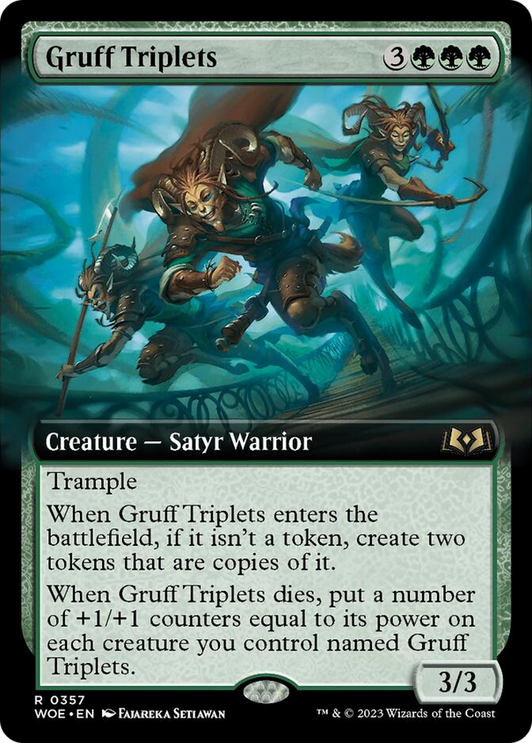 Gruff Triplets (Extended Art) [Wilds of Eldraine] | Exor Games Truro