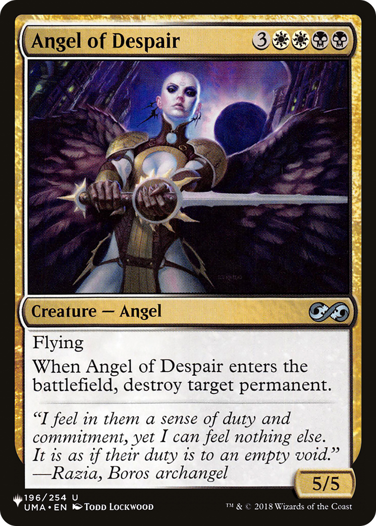 Angel of Despair [The List] | Exor Games Truro