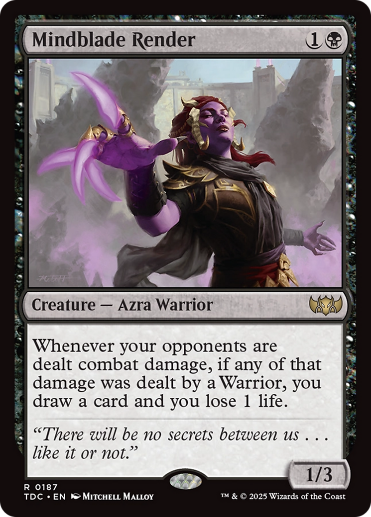 Mindblade Render [Tarkir: Dragonstorm Commander] | Exor Games Truro