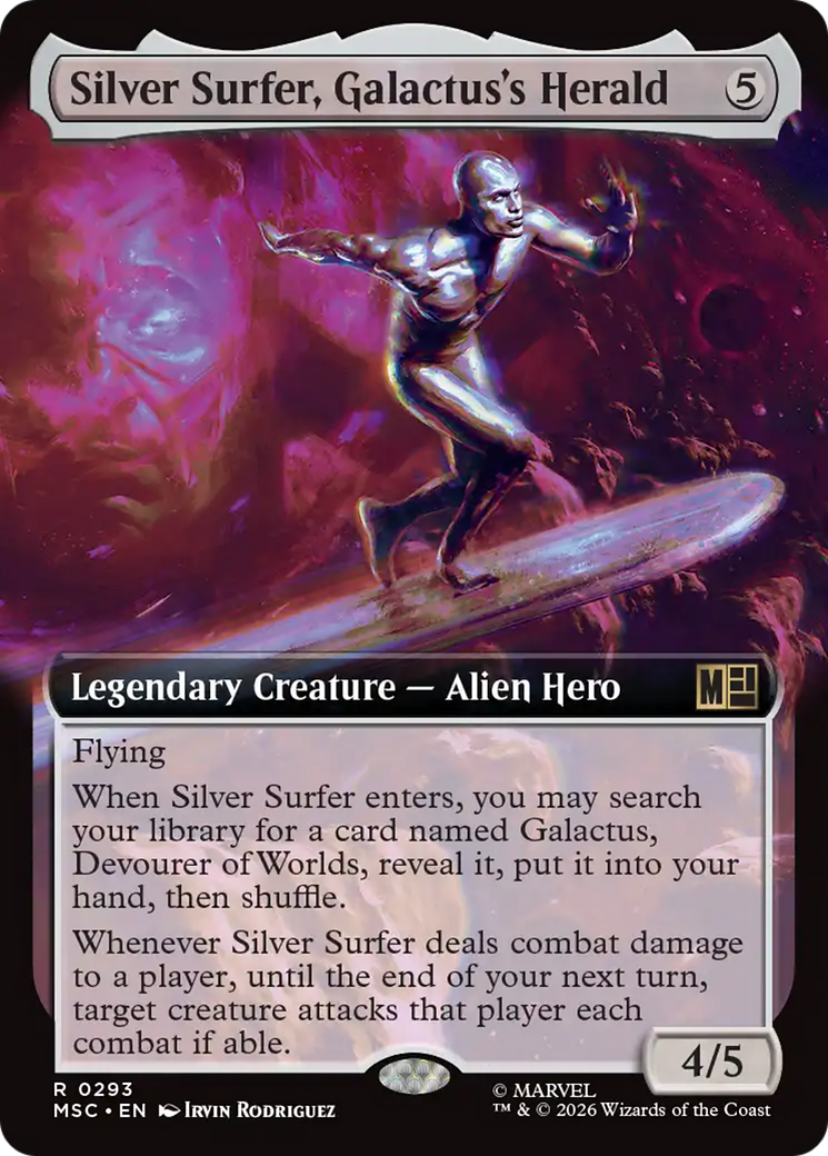Silver Surfer, Galactus's Herald (Extended Art) [Marvel Super Heroes Commander] | Exor Games Truro