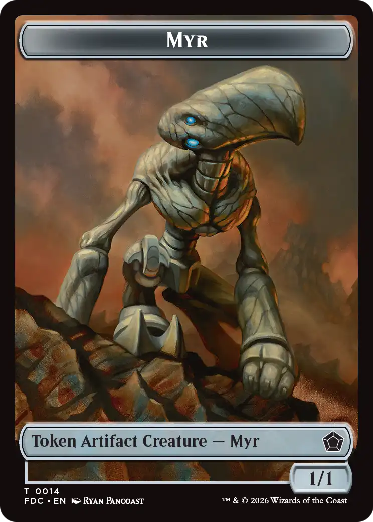 Thopter // Myr Double-Sided Token [Foundations Commander Tokens] | Exor Games Truro