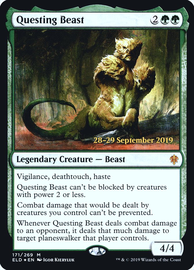 Questing Beast [Throne of Eldraine Prerelease Promos] | Exor Games Truro