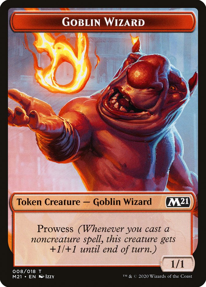 Demon // Goblin Wizard Double-Sided Token [Core Set 2021 Tokens] | Exor Games Truro