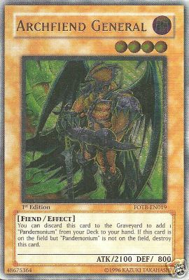 Archfiend General [FOTB-EN019] Ultimate Rare | Exor Games Truro