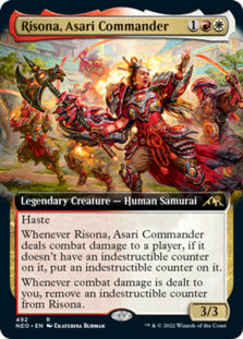 Risona, Asari Commander (Extended Art) [Kamigawa: Neon Dynasty] | Exor Games Truro