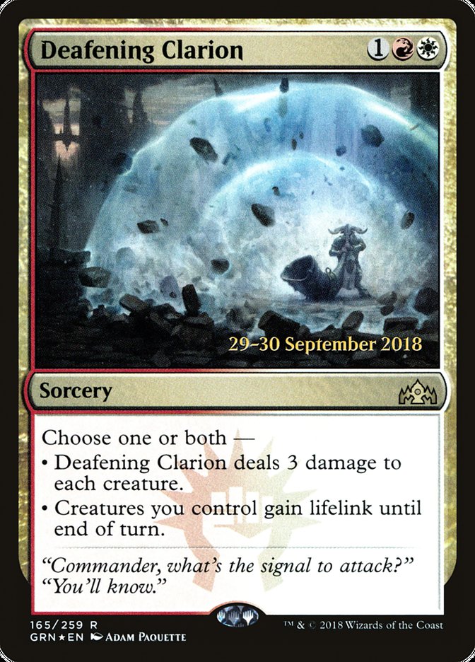 Deafening Clarion [Guilds of Ravnica Prerelease Promos] | Exor Games Truro