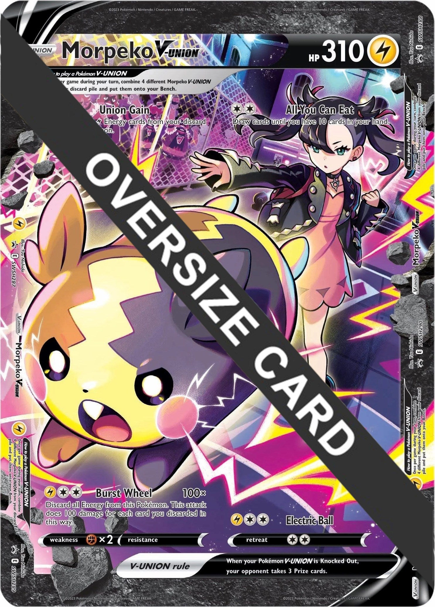 Morpeko V-UNION (SWSH287-290) (Jumbo Card) [Sword & Shield: Black Star Promos] | Exor Games Truro