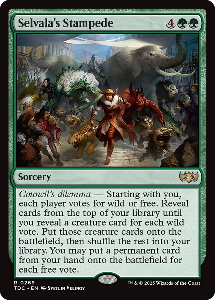 Selvala's Stampede [Tarkir: Dragonstorm Commander] | Exor Games Truro