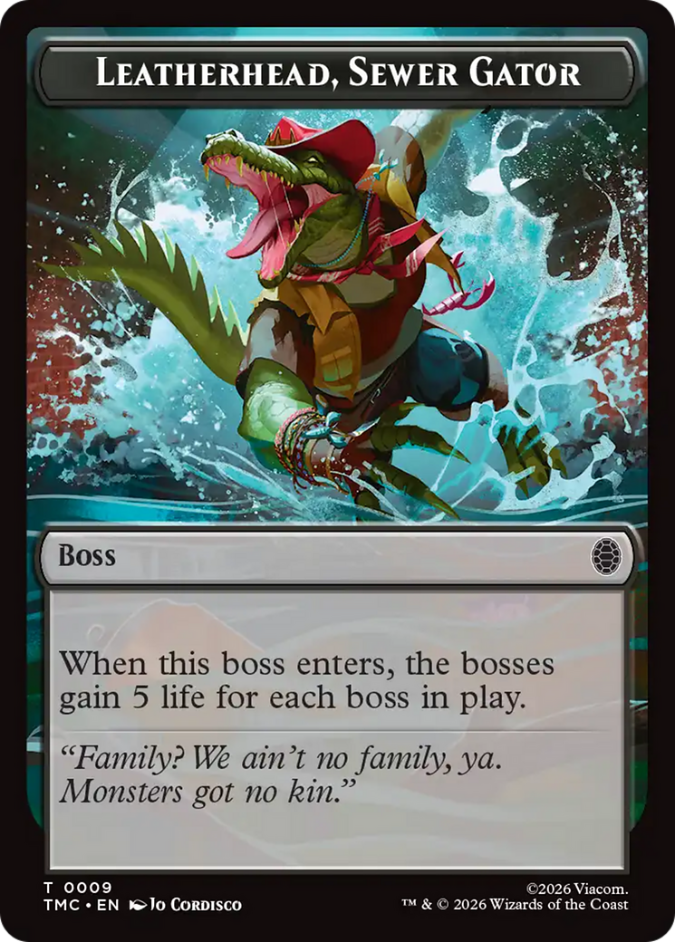Leatherhead, Sewer Gator [Teenage Mutant Ninja Turtles Commander Tokens] | Exor Games Truro