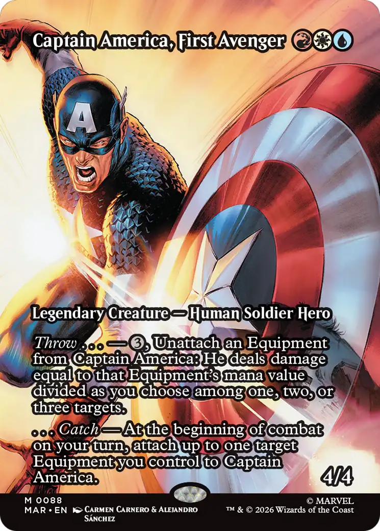 Captain America, First Avenger (Borderless) [Marvel Universe: Eternal-Legal] | Exor Games Truro