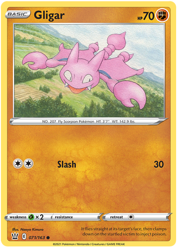 Gligar (071/163) [Sword & Shield: Battle Styles] | Exor Games Truro