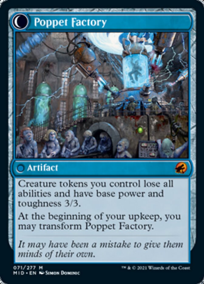 Poppet Stitcher // Poppet Factory [Innistrad: Midnight Hunt] | Exor Games Truro